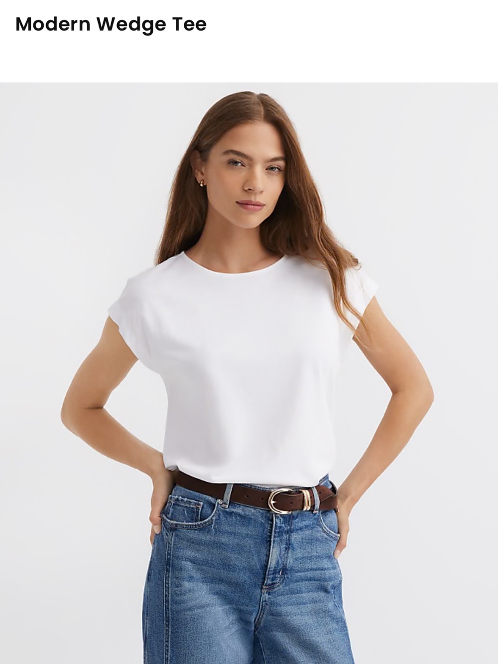NWT LOFT bundle of four (4) Modern Wedge Tee shirts, size Large - Picture 2 of 7